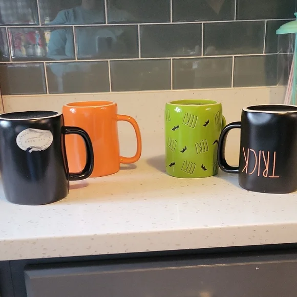Rae Dunn Halloween Mug Collection - Black, Orange, Green - Picture 3 of 3
